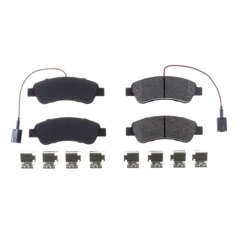 17-1490 – POWERSTOP Brake Pad, FMSI Number D1490 Ceramic Brake Pads Set Of 4 With Premium Stainless Steel Hardware